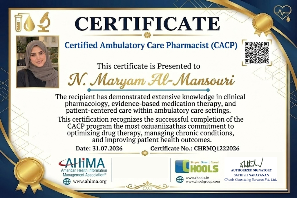 Healthcare and Pharma Program Certificate